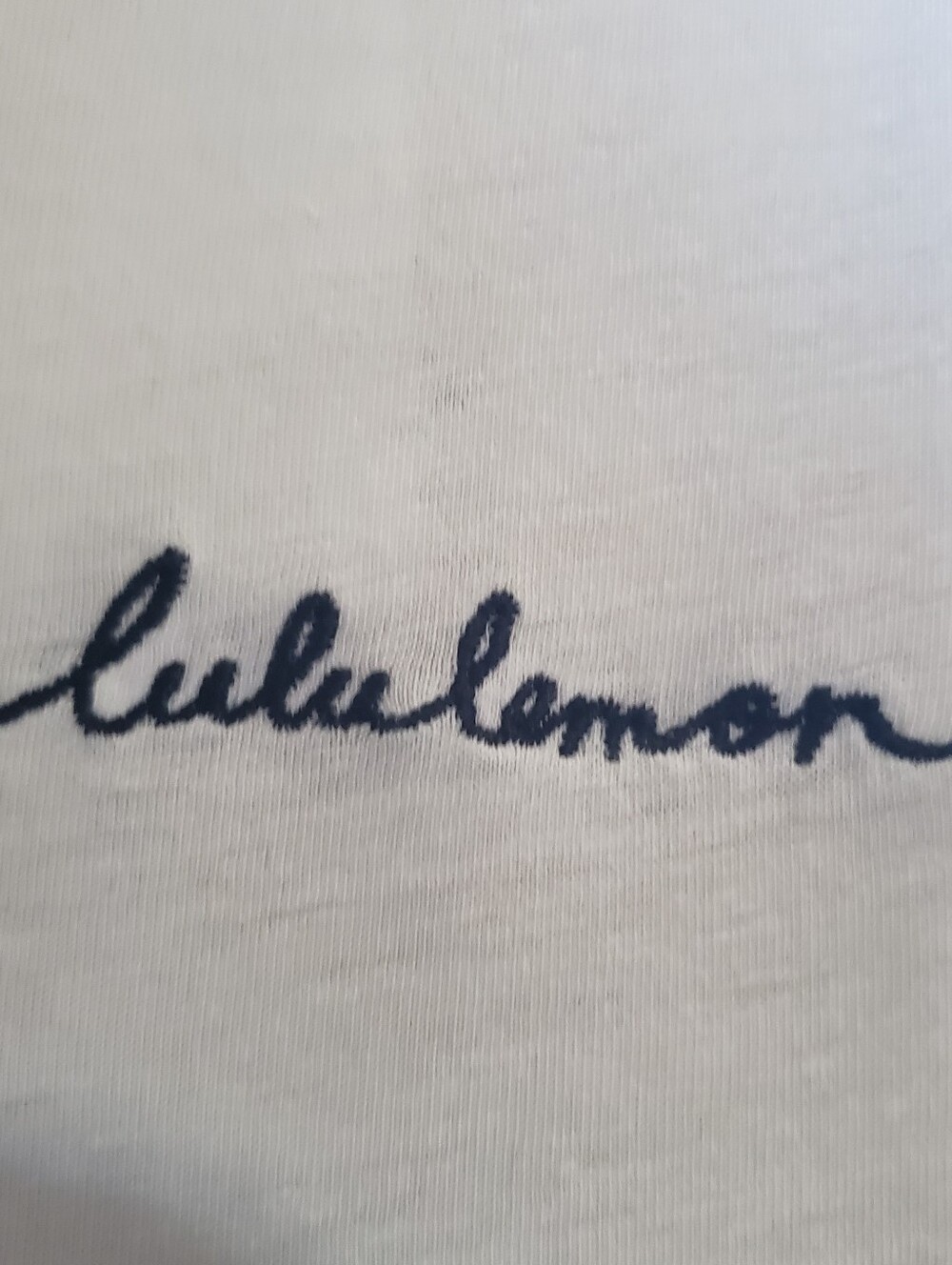 100% Cotton Tank RacerBack Out Embroided Lululemon Logo